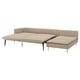 SÖDERHAMN 4-seat sofa-bed, with chaise longue with open end/Kelinge beige