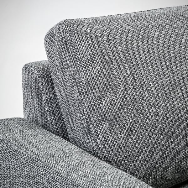 SÖRVALLEN 3-seat section, Lejde grey/black