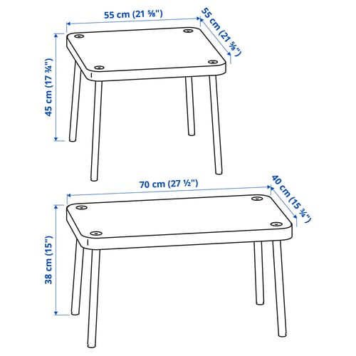 Illustration with measurements for the product: SONHULT.