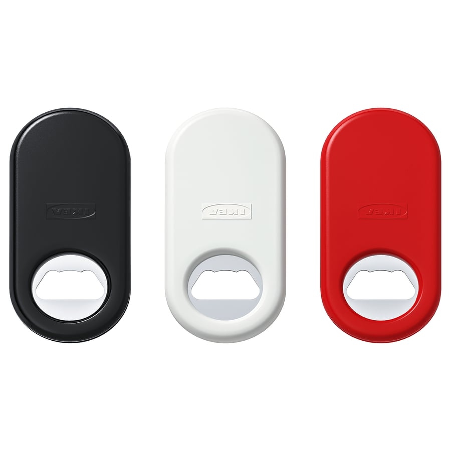 STÄM Bottle opener, red/white/black IKEA