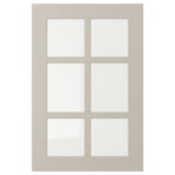 STENSUND Glass door, beige, 40x60 cm