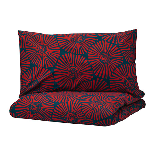 STJÄRNTULPAN Quilt cover and 2 pillowcases 240x220/50x80 cm IKEA