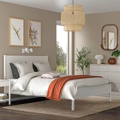 STOENSE Rug, low pile, beige, 200x300 cm