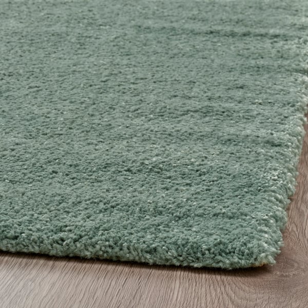 STOENSE Rug, low pile, pale green, 170x240 cm