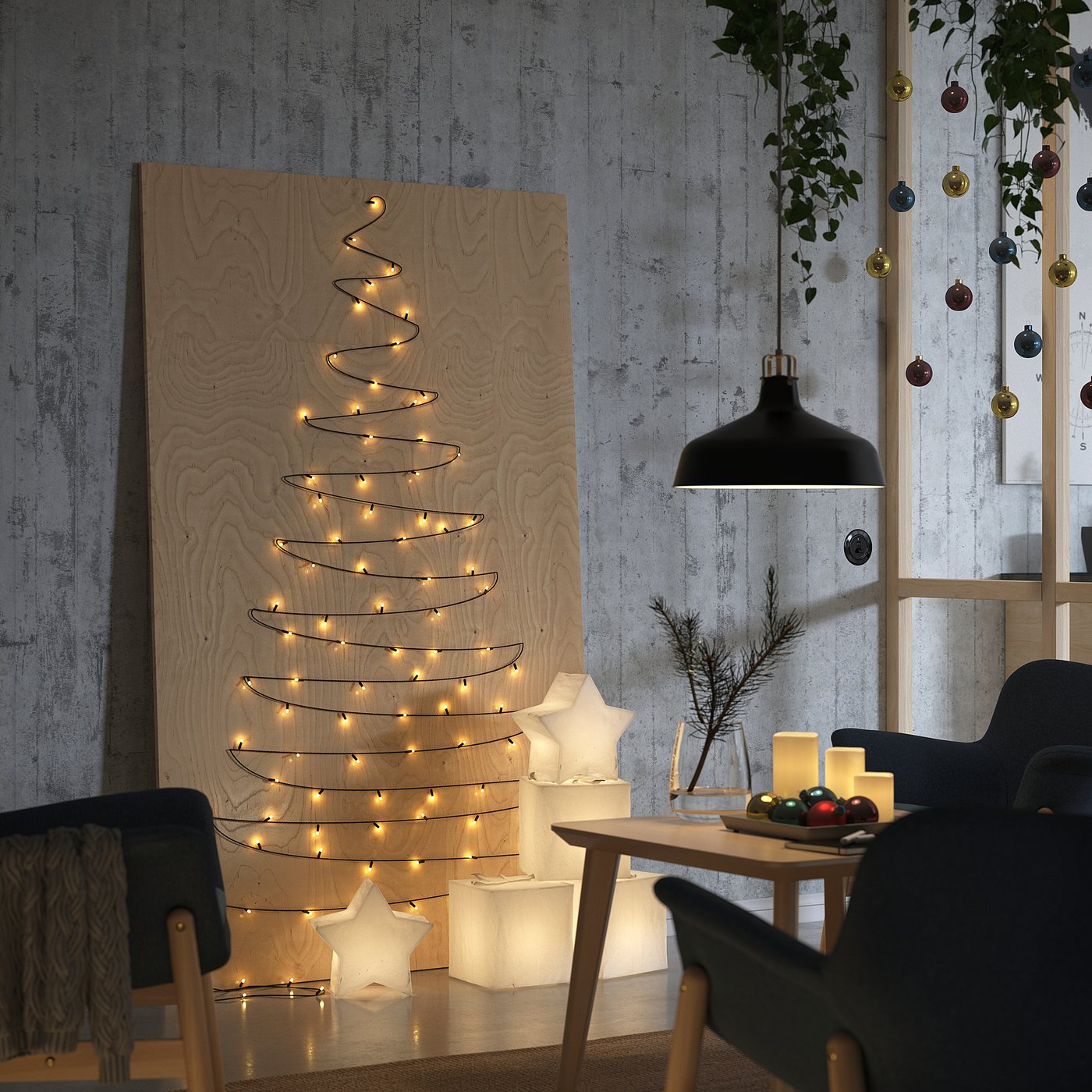 Strala زينة طاولة Led شجيرة بقس 21 سم Ikea