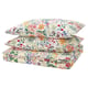 Duvet cover and 2 pillowcases, multicolour/floral pattern,