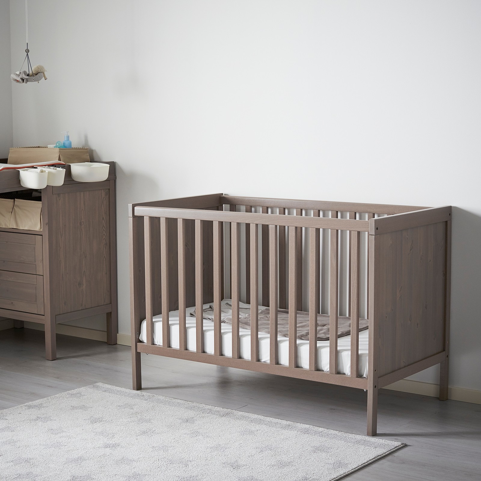 SUNDVIK Cot greybrown IKEA
