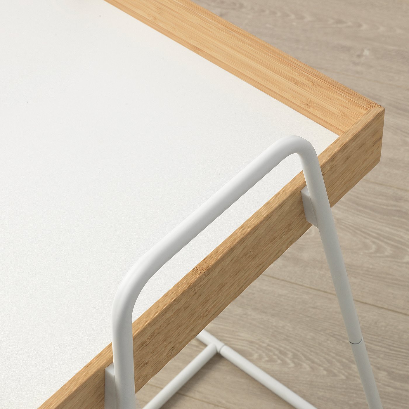 SVENARUM side table, bamboo/white, 39x51 cm - IKEA