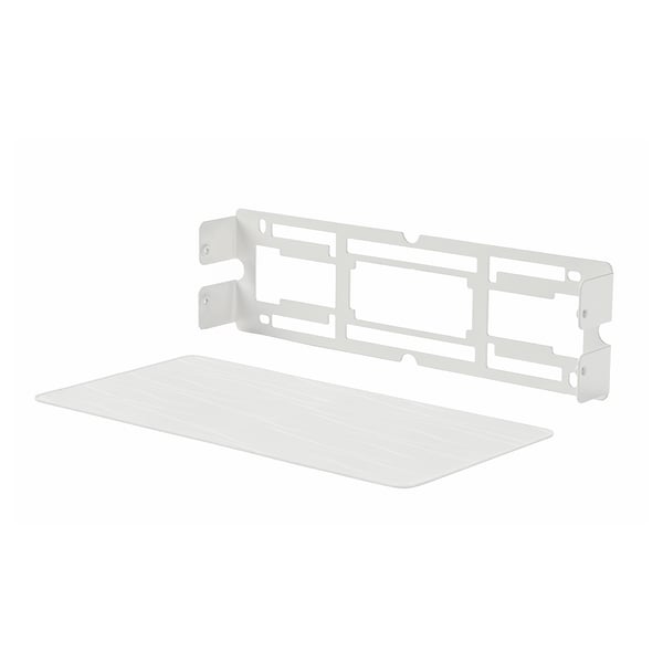 White SYMFONISK wall-mountable speaker bracket with silicone mat.