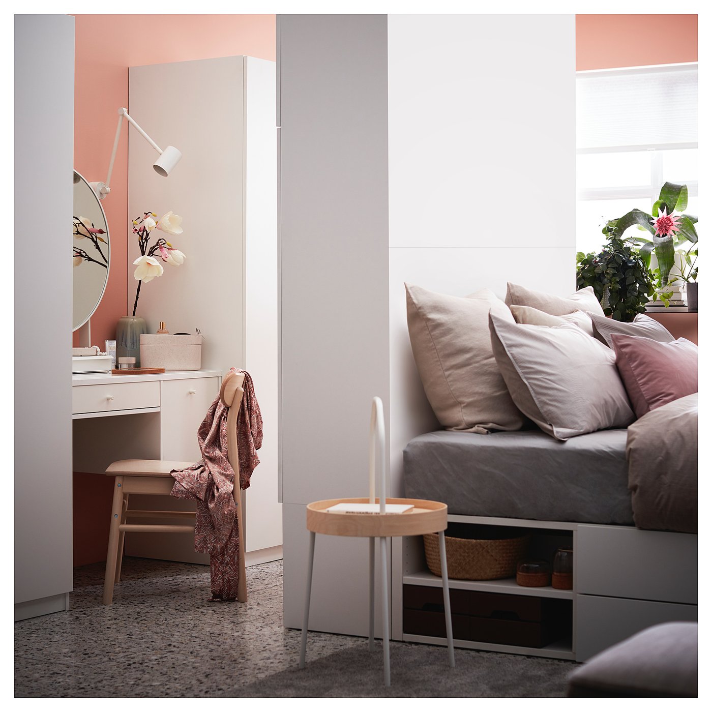 SYVDE dressing table, white, 100x48 cm - IKEA