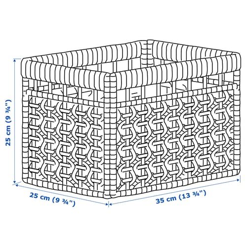 Illustration with measurements for the product: TÄTING.