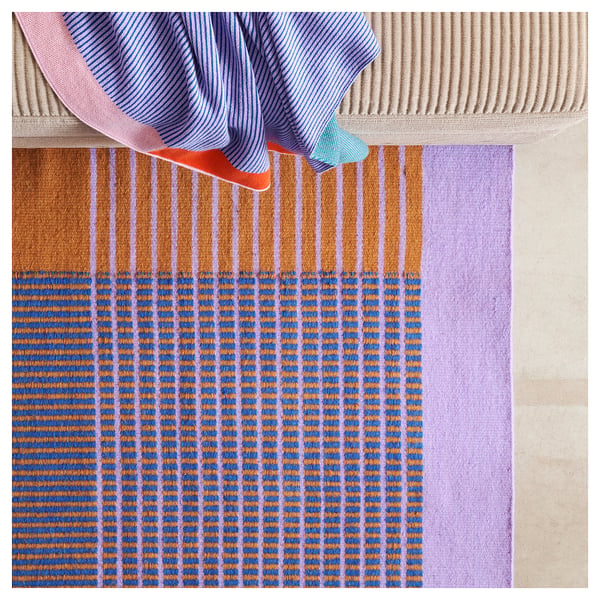 TESAMMANS Rug, flatwoven, multicolour, 155x220 cm