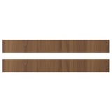 TISTORP Drawer front, brown walnut effect, 80x10 cm