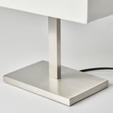 TOMELILLA Table lamp, nickel-plated/white, 36 cm
