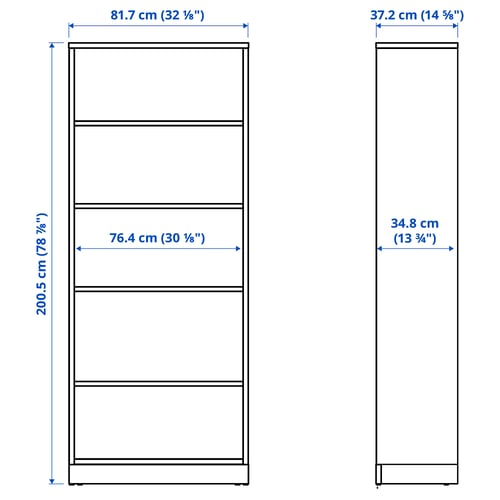 Illustration with measurements for the product: TONSTAD.
