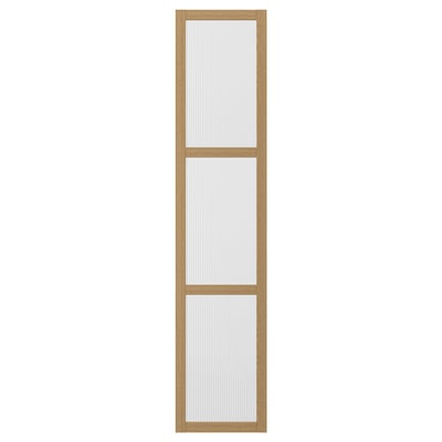 TONSTAD Door, oak/veneer glass, 50x229 cm