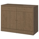 TONSTAD Sideboard, brown stained oak veneer, 121x47x90 cm