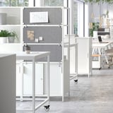 TROTTEN Noticeboard, white, 76x33 cm