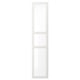 TYSSEDAL Door with hinges, white/glass, 50x229 cm