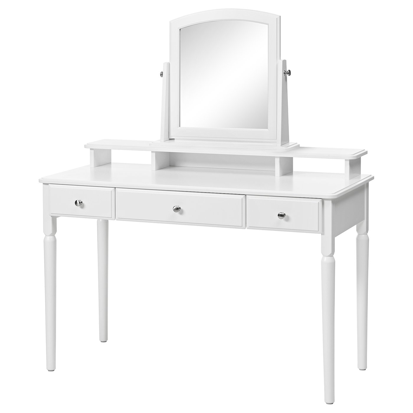 TYSSEDAL Dressing table with mirror - white - IKEA