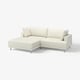 UPPÅKRA 3-seat modular sofa, with chaise longue, left/Axvall off-white