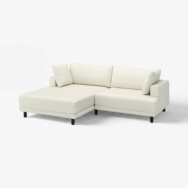 UPPÅKRA 3-seat modular sofa, with chaise longue, left/Axvall off-white