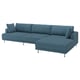UPPÅKRA 4,5-seat modular sofa, with chaise longue, right/Axvall dark grey-blue