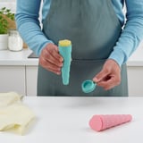 UPPFYLLD Ice lolly maker, pop-up turquoise/pink, 16 cm