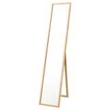 VÄRSNÄS Standing mirror, bamboo, 30x150 cm