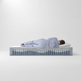VÅGSTRANDA Pocket sprung mattress, extra firm/light blue, 160x200 cm