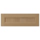 VEDHAMN oak kitchen drawer, natural wood colour, solid oak frame, veneer panels, rectangular shape, classic design.