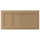 VEDHAMN natural oak kitchen drawer, rectangular with finely grained wood, solid oak frame, warm tones.
