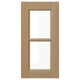 VEDHAMN Glass door, oak, 30x60 cm