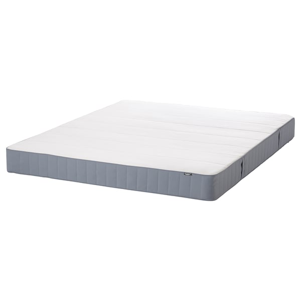 VESTMARKA Sprung mattress, firm/light blue, 140x200 cm