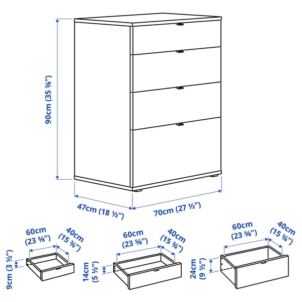 VIHALS Storage combination, white, 165x47x90 cm