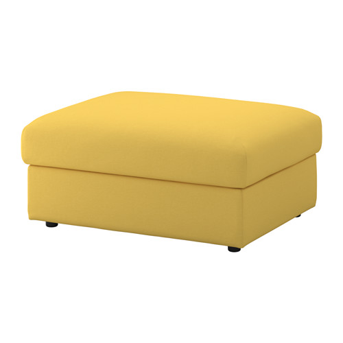 VIMLE Footstool with storage Orrsta goldenyellow IKEA