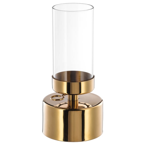 VINTER 2018 Lantern for tealight, gold-colour, 19 cm