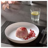 VITBLECKA Plate, white, 25 cm