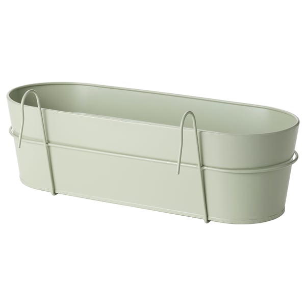 Vitlok صندوق زهور مع حامل داخلي خارجي أخضر فاتح 56x20 سم Ikea