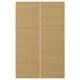 VOXTORP 2-p door f corner base cabinet set, left-hand/oak effect, 25x80 cm