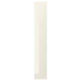 VOXTORP Cover panel, high-gloss light beige, 39x240 cm