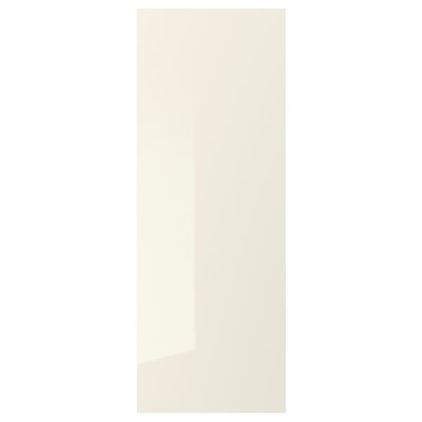VOXTORP Cover panel, high-gloss light beige, 39x106 cm
