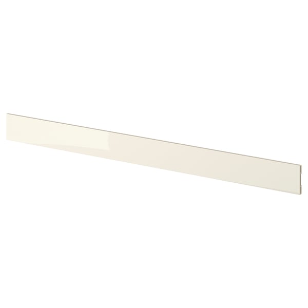 VOXTORP Plinth, high-gloss light beige, 220x8 cm