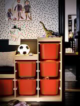 ÄNGARNA LED table lamp, football pattern
