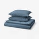 ÄNGSLILJA Duvet cover and 2 pillowcases, dark blue, 200x200/50x60 cm