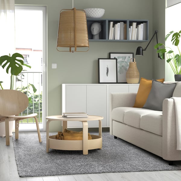 ÄRENDE Rug, high pile, grey, 160x230 cm