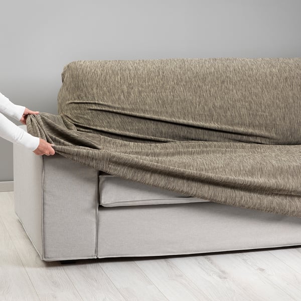 AGERÖD Cover for 3-seat sofa, beige