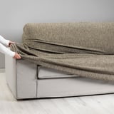 AGERÖD Cover for 3-seat sofa, beige