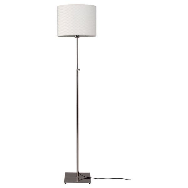 ALÄNG Floor lamp, nickelplated/white IKEA