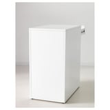 ALEX Drawer unit with drop-file storage, white, 36x70 cm
